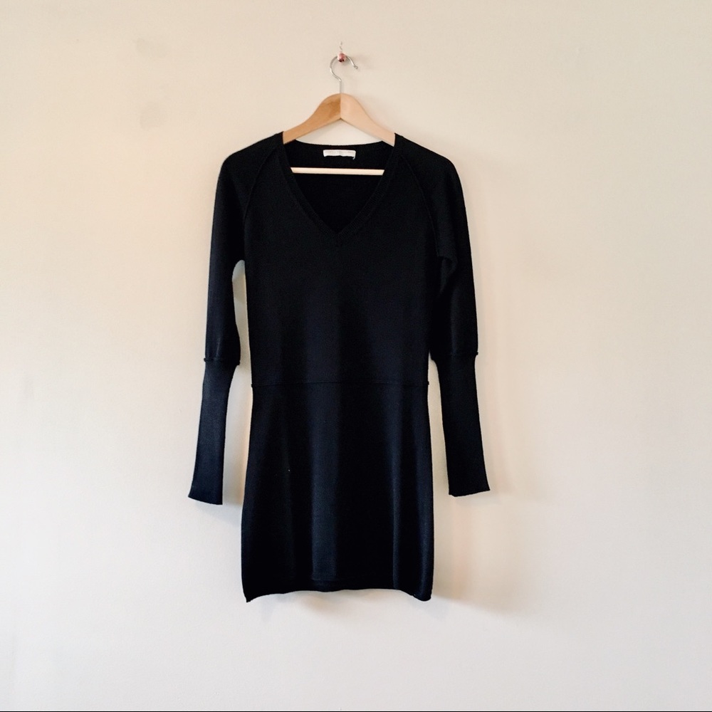 Society for Rational Dress Corinne Grassini Dress Black long sleeve knit Small